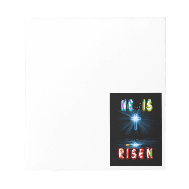 He Is Risen Notepad (Front)