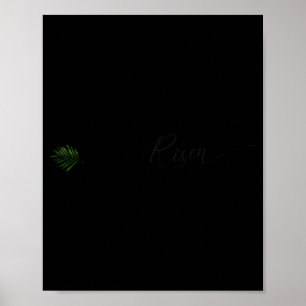 He is risen palm leaf 3 crosses minimalist easter  poster