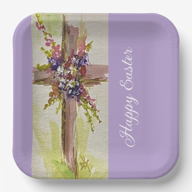 He is Risen  Paper Plates (Front)