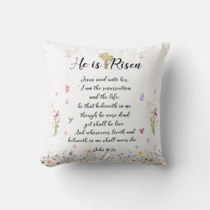 He is Risen Pillow-Easter Gift Throw Pillow