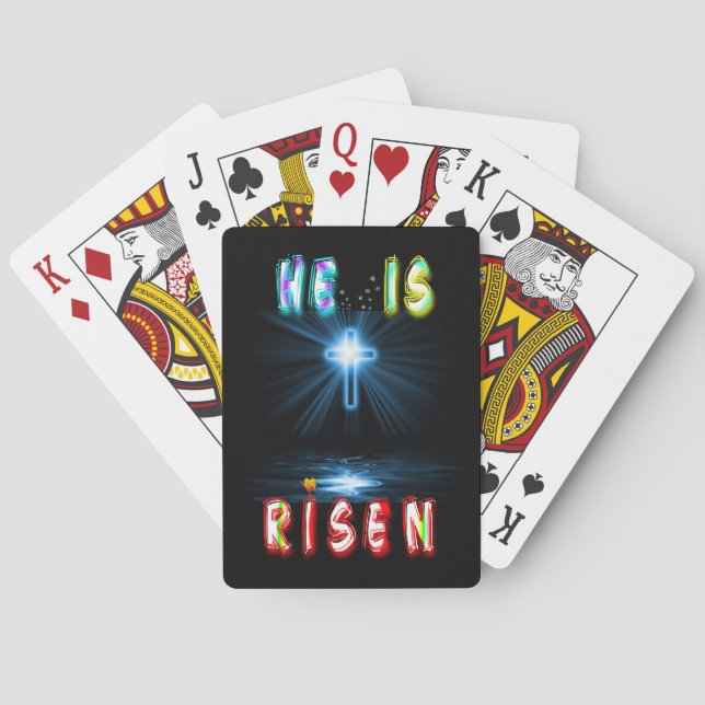 He Is Risen Poker Cards (Back)