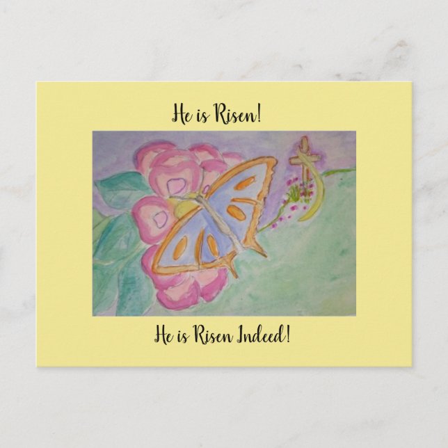 He is Risen! Postcard (Front)