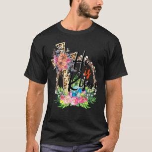 He Is Risen Pretty Floral Cross With Flowers Easte T-Shirt