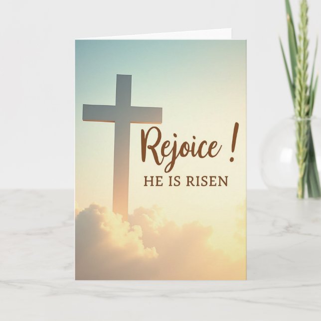He Is Risen Rejoice Card (Front)