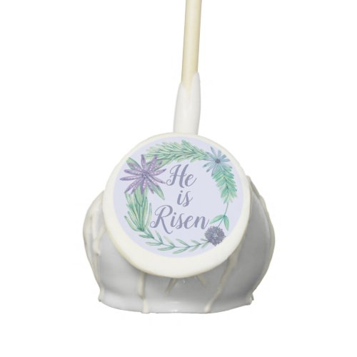 He is Risen Religious Easter Floral Christian Cake Pops