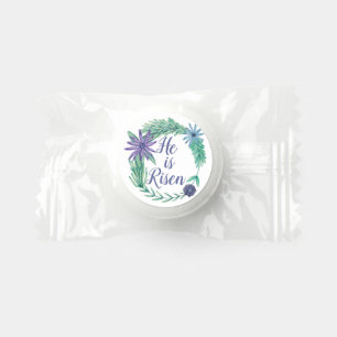 He is Risen Religious Easter Floral Party Life Saver® Mints