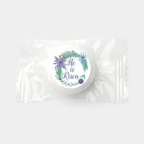 He is Risen Religious Easter Floral Party Life Saver Mints