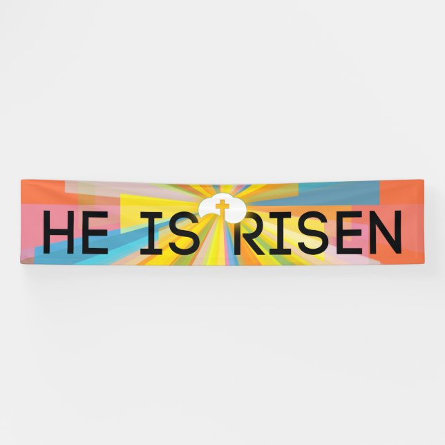 He Is Risen Resurrection Banner (Horizontal)