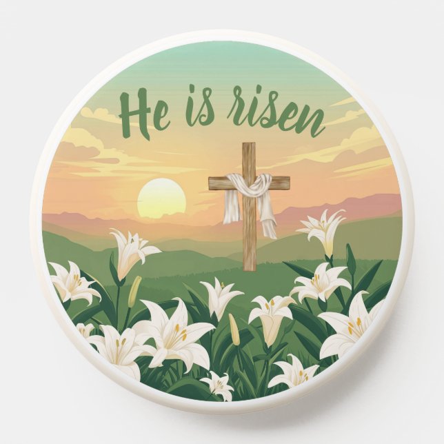 "He is risen" Resurrection Morning Sunrise PopSocket (Popsocket)