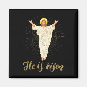 He Is Risen Rizzin' Easter Jesus Christian Faith Magnet