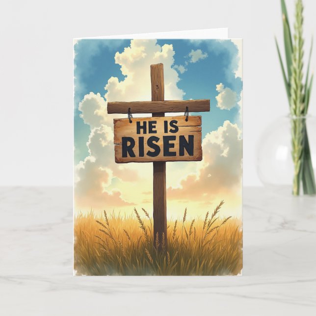 He Is Risen Scene Card (Front)
