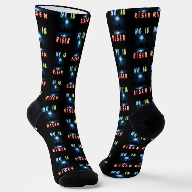 He Is Risen Socks (Angled)
