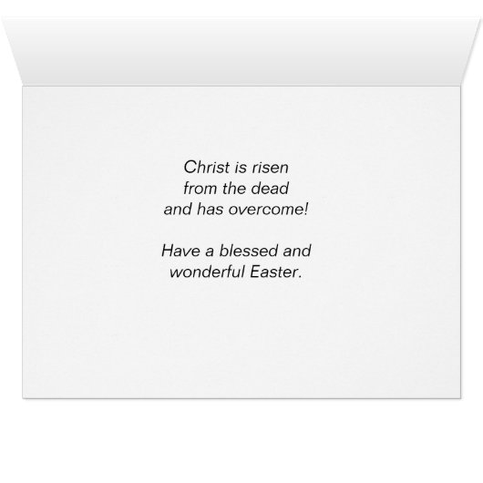 "He is Risen!" Sunrise on Green hills Easter Card (Inside Horizontal (Bottom))