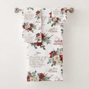 He is Risen The Good Shepherd Book of John Bath Towel Set