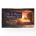 He Is Risen Three Crosses Empty Tomb Church Easter