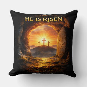 He is Risen Throw Pillow
