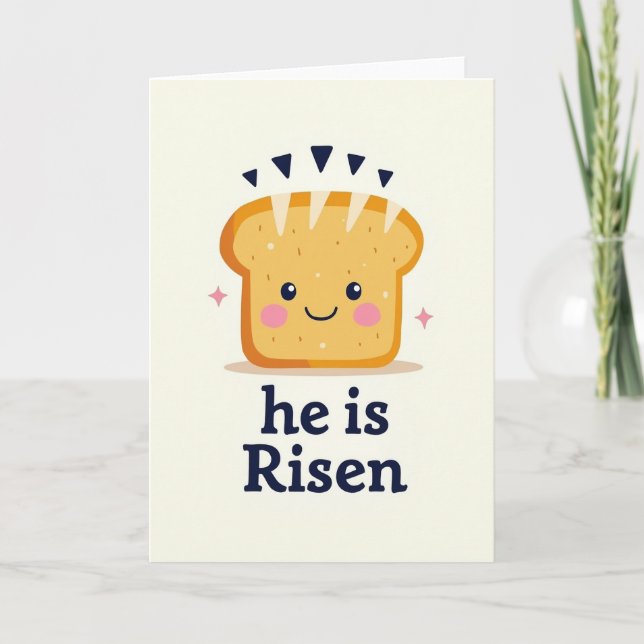 He Is Risen Toast Card (Front)