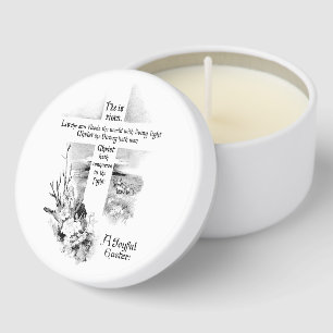 He Is Risen Vintage Christian Easter Mini Candle Favors