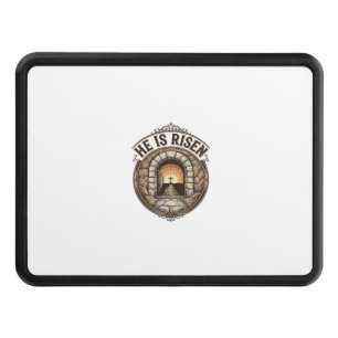 He Is Risen Vintage Easter Cross Shirt Hitch Cover