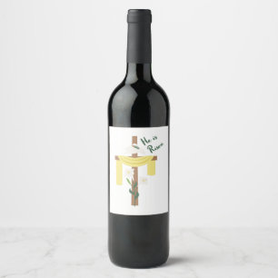 He Is Risen Wine Label