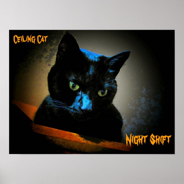 He is still watching you at night poster (Front)