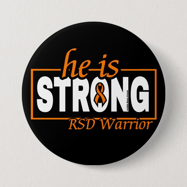 HE IS STRONG...RSD BUTTON (Front)