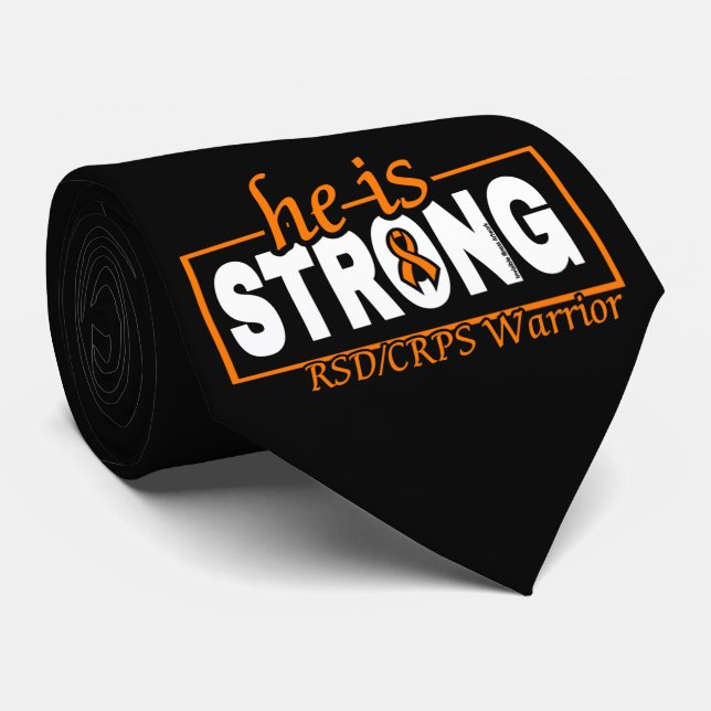 HE IS STRONG...RSD/CRPS NECK TIE (Rolled)