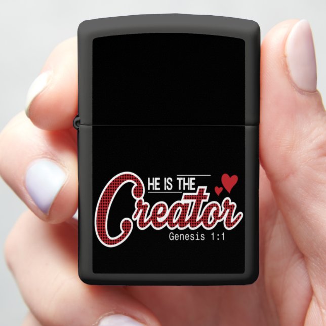 He is the Creator Zippo Lighter (In Hand)