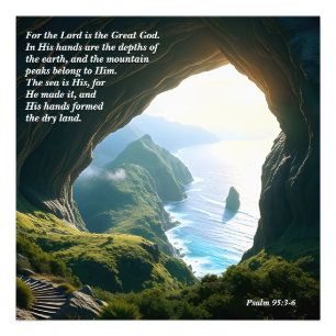 He is the Great God, God & Creation Verse Photo Print