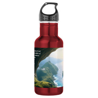 He is the Great God, God & Creation Verse Stainless Steel Water Bottle