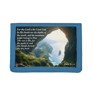 He is the Great God, God & Creation Verse Tri-fold Wallet