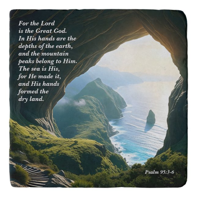 He is the Great God, God & Creation Verse Trivet (Front)