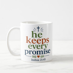 He Keeps Every Promise Inspiring Scripture Promise Coffee Mug