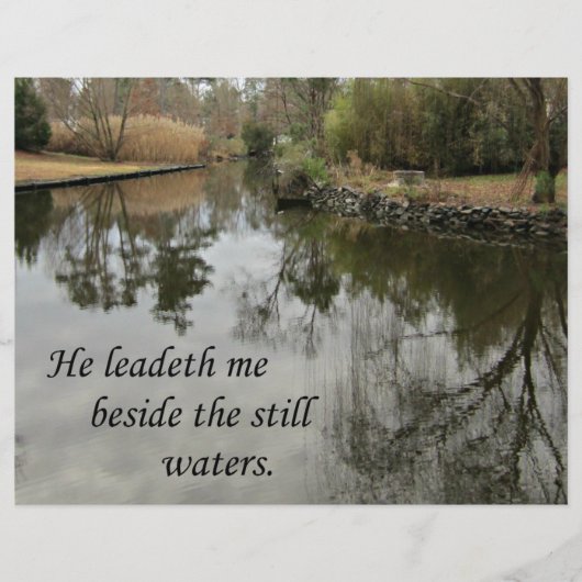 He leadeth me beside still waters (Front)