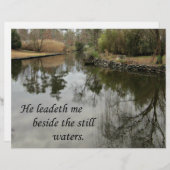 He leadeth me beside still waters (Front/Back)