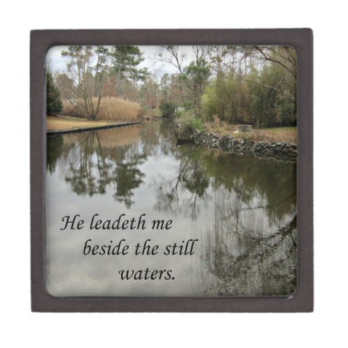 He leadeth me beside still waters jewelry box