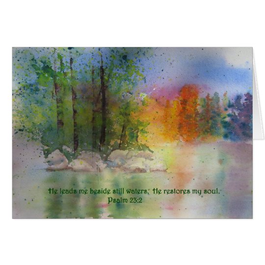 He leads me beside still waters Psalm 23 | Zazzle.com