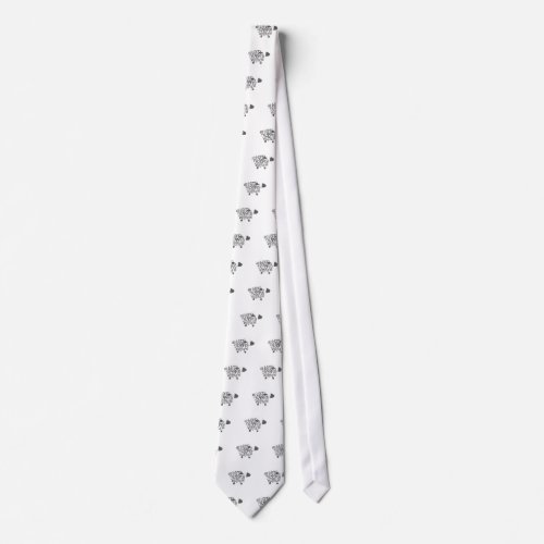 He Left The 99 Sheep Christian Quotes Bible Verse Neck Tie