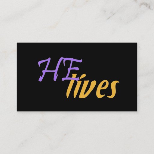 Customizable HE Lives Business Cards