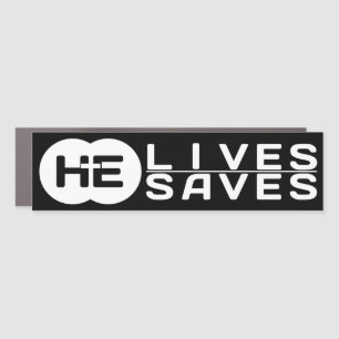 HE Lives HE Saves   The Cross   Jesus Car Magnet