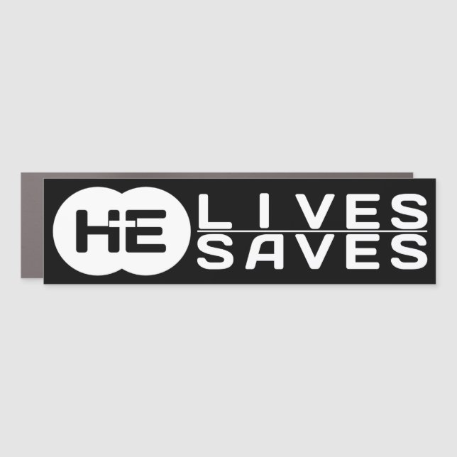 HE Lives HE Saves | The Cross | Jesus Car Magnet (Front)