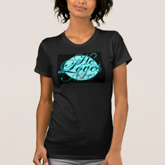 He Loves Me black T T-Shirt