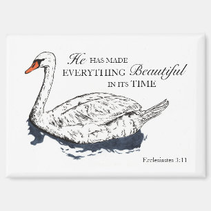 He Makes Everything Beautiful Bible Verse Magnet