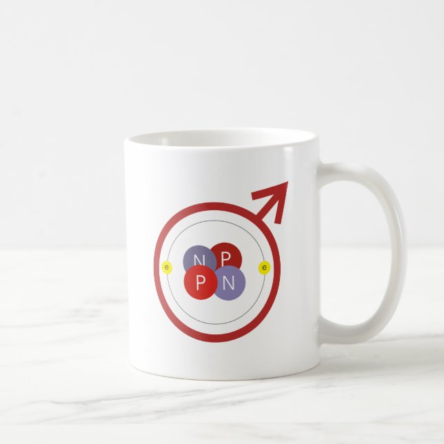 He-Man Helium Atom Geek Funny Logo Coffee Mug (Right)