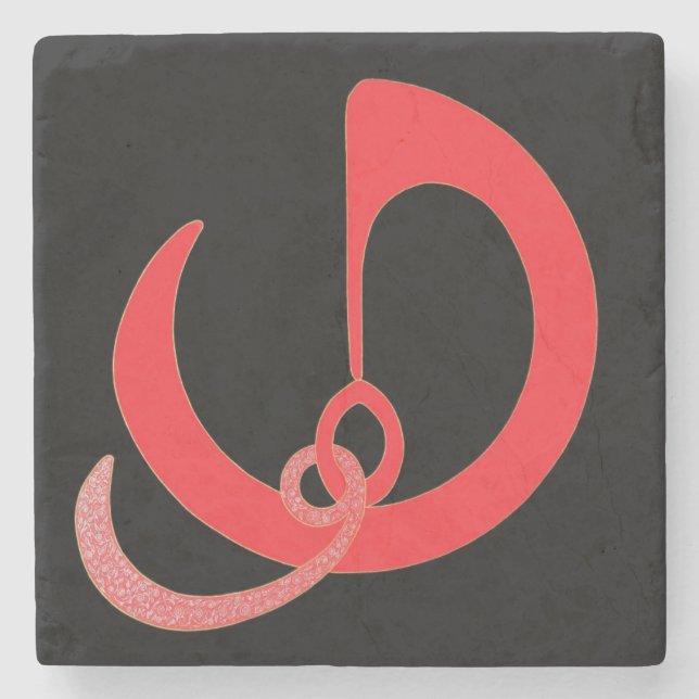 He - Marble Stone Coaster (Front)