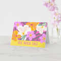He Mea Iki Hawaiian Plumeria Tropical Flowers Card | Zazzle