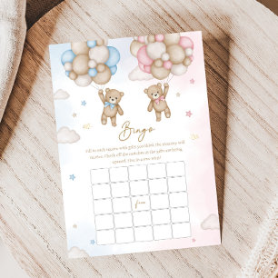 He or She Bear Gender Reveal Bingo Game