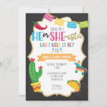 He Or She-esta Fiesta Theme Gender Reveal Invitation at Zazzle
