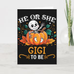 He Or She Gigi To Be Halloween Skeleton Baby Revea Card