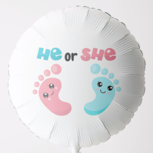 He or She   - Large Helium Balloon